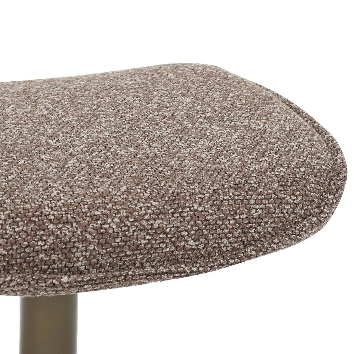 Tabure Alba - brončane boje/smeđa, Moderno, metal/tekstil (46/36/36cm) - Mömax