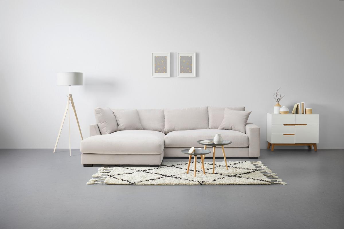 Kutna Garnitura Pedro - bež, Moderno, tekstil (190/83/300cm) - Mömax