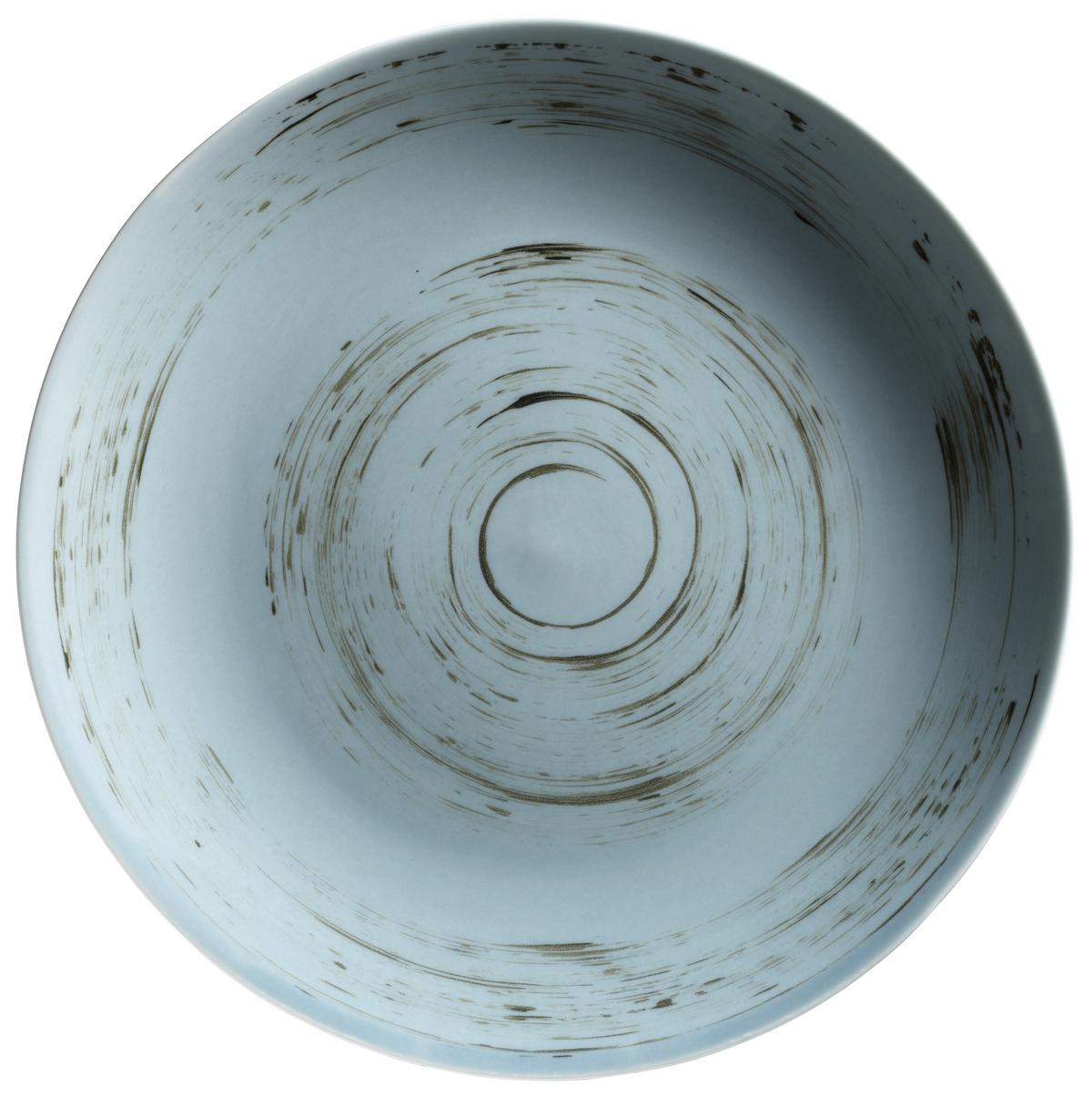 KOMBISERVICE 16-TLG DERBY - Blau/Weiss, Basics, Keramik (33/31,5/35cm) - Mäser