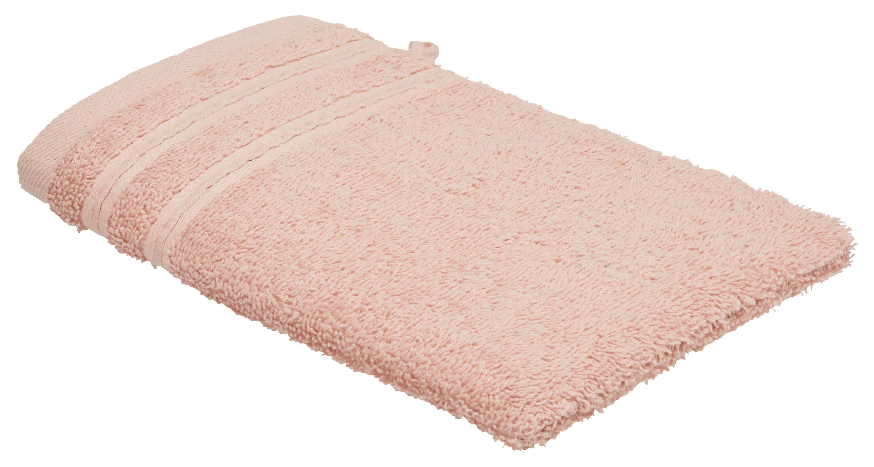 Waschhandschuh Melanie in Rosa - Rosa, Textil (16/21cm) - Modern Living