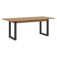 Raztegljiva Miza Seattle 150 Az, Barva Hrasta, Temno Siva - antracit/hrast artisan, Konvencionalno, leseni material (150-190cm) - MID.YOU