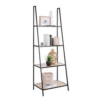 Regal Joris Naturfarben/Schwarz - Schwarz/Naturfarben, MODERN, Holzwerkstoff/Metall (60/170/42cm) - Mömax