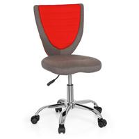 Mladinski Vrtljivi Stol Kiddy Comfort, Siva, Rdeča - rdeča/srebrne barve, Moderno, kovina/umetna masa (41/94/41cm) - MID.YOU