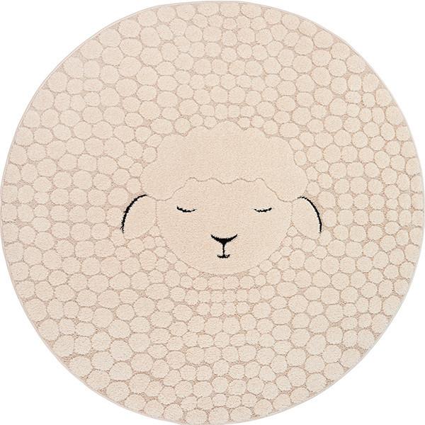 Kinderteppich Eclipse Creme Ø ca. 160cm - Creme, Trend, Textil (160cm)