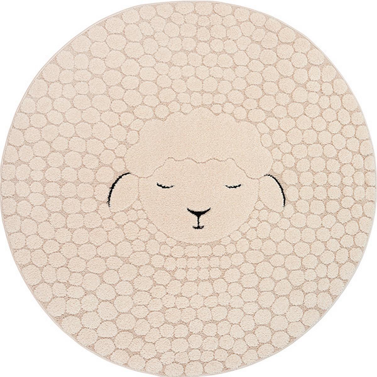 Kinderteppich Eclipse Creme Ø ca. 160cm - Creme, Trend, Textil (160cm)