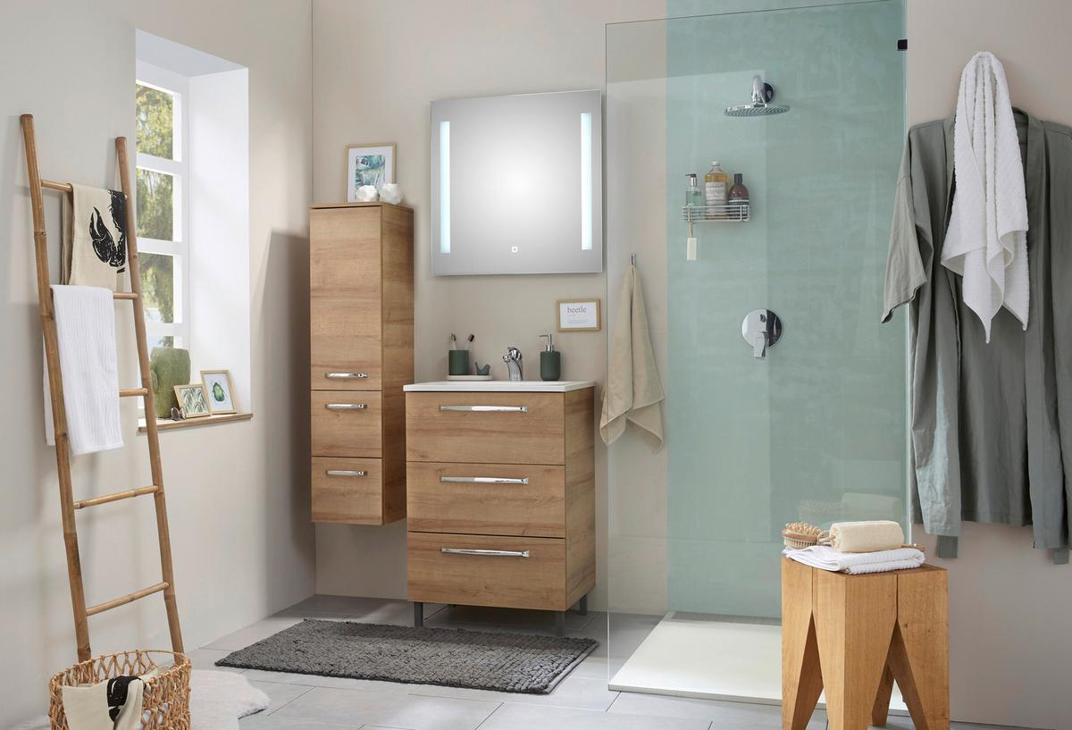 LUSTRO ŁAZIENKOWE IVONA - Basics, szkło (70/70/3cm) - Xora