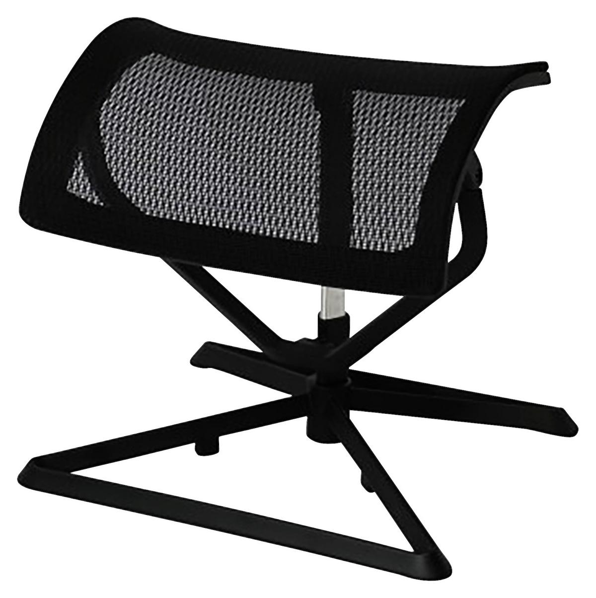 Pisarniški Stolček Ottomann - črna, Basics, kovina/tekstil (43/46/33cm) - MID.YOU