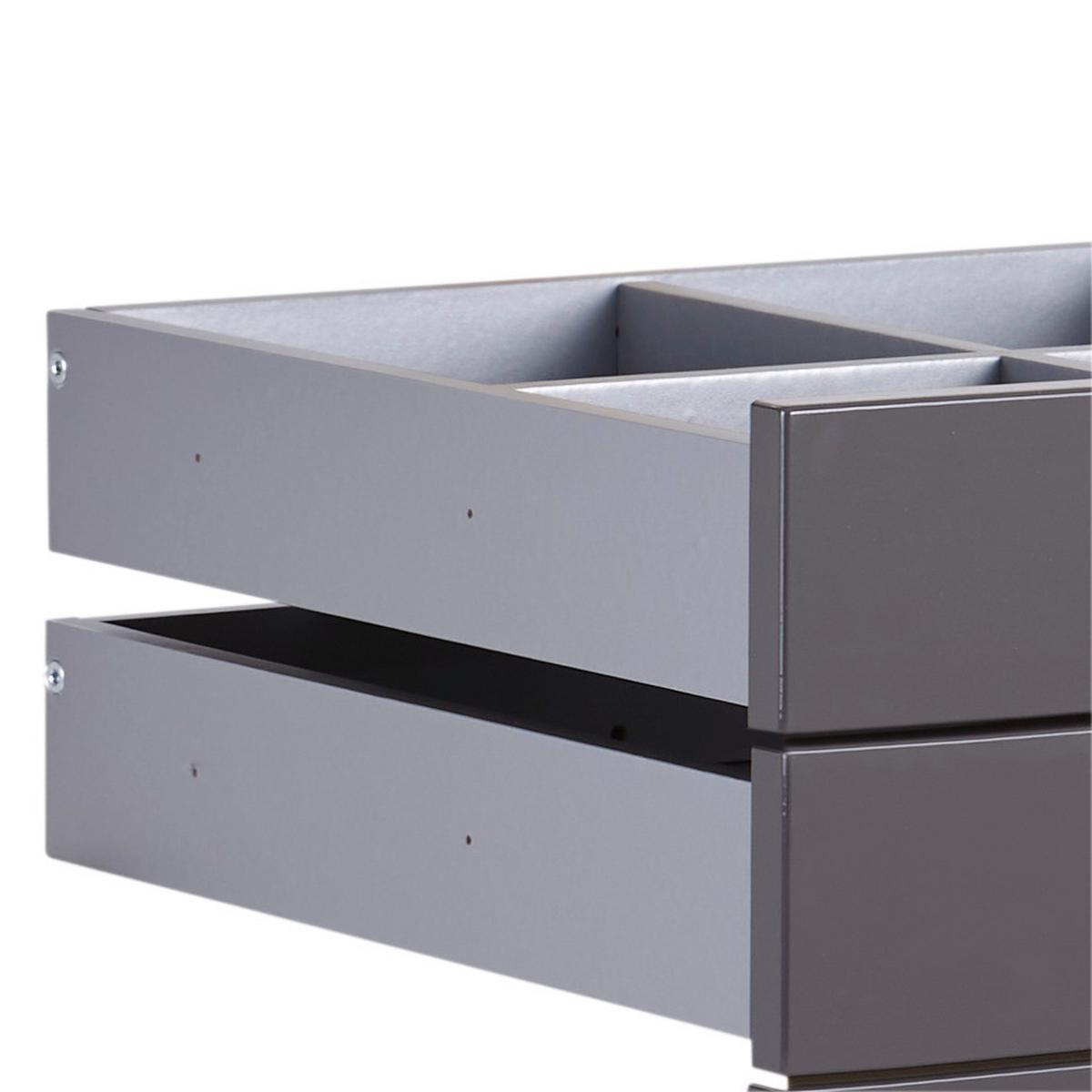 Set Predalov Unit, Antracit, 4 Kos, Š. 45 Cm - Moderno, leseni material (45,3/83/47cm) - Based