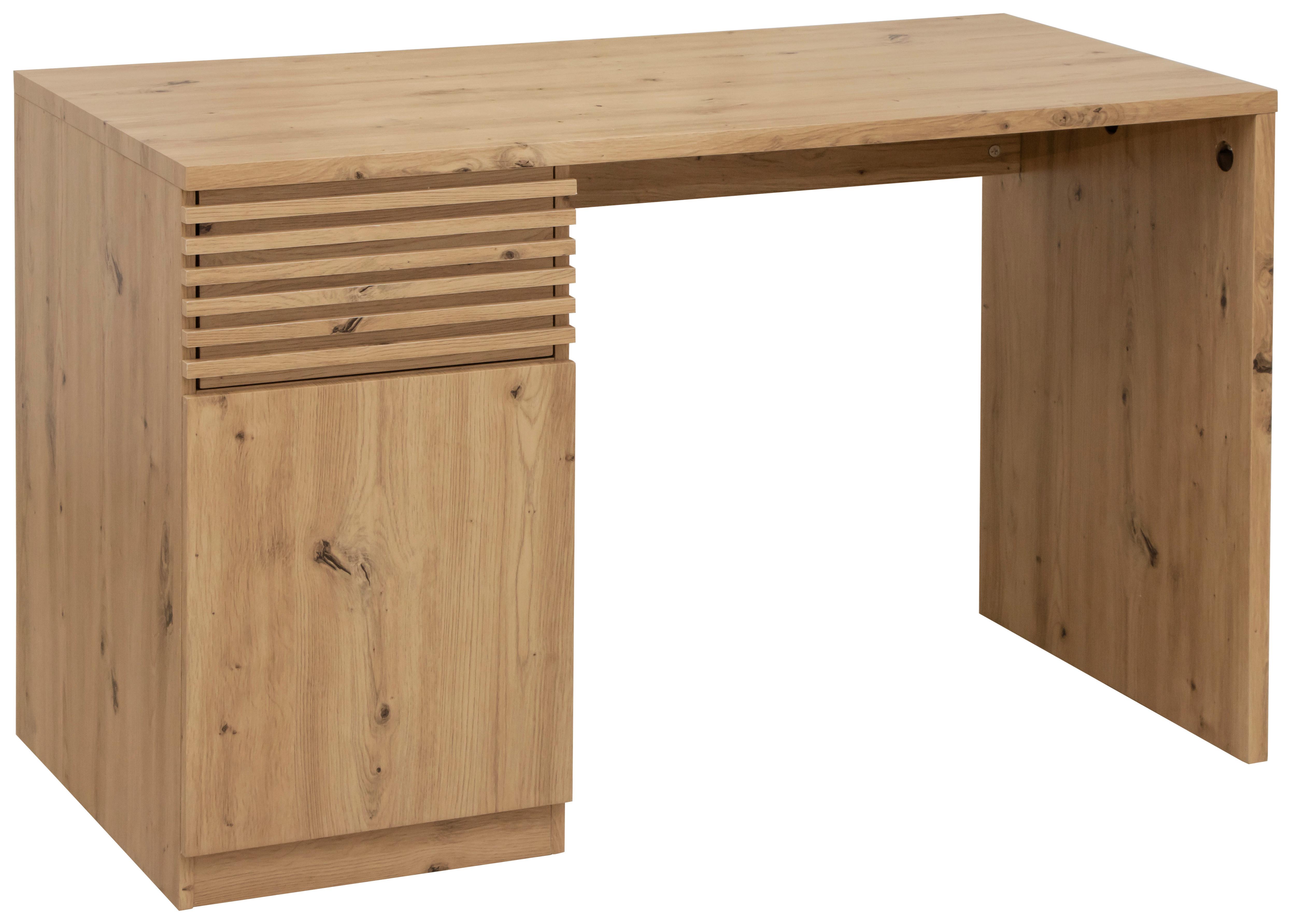 SCHREIBTISCH HUGO - Eichefarben/Eiche Artisan, Modern, Holzwerkstoff (120/60/75cm) - Mömax