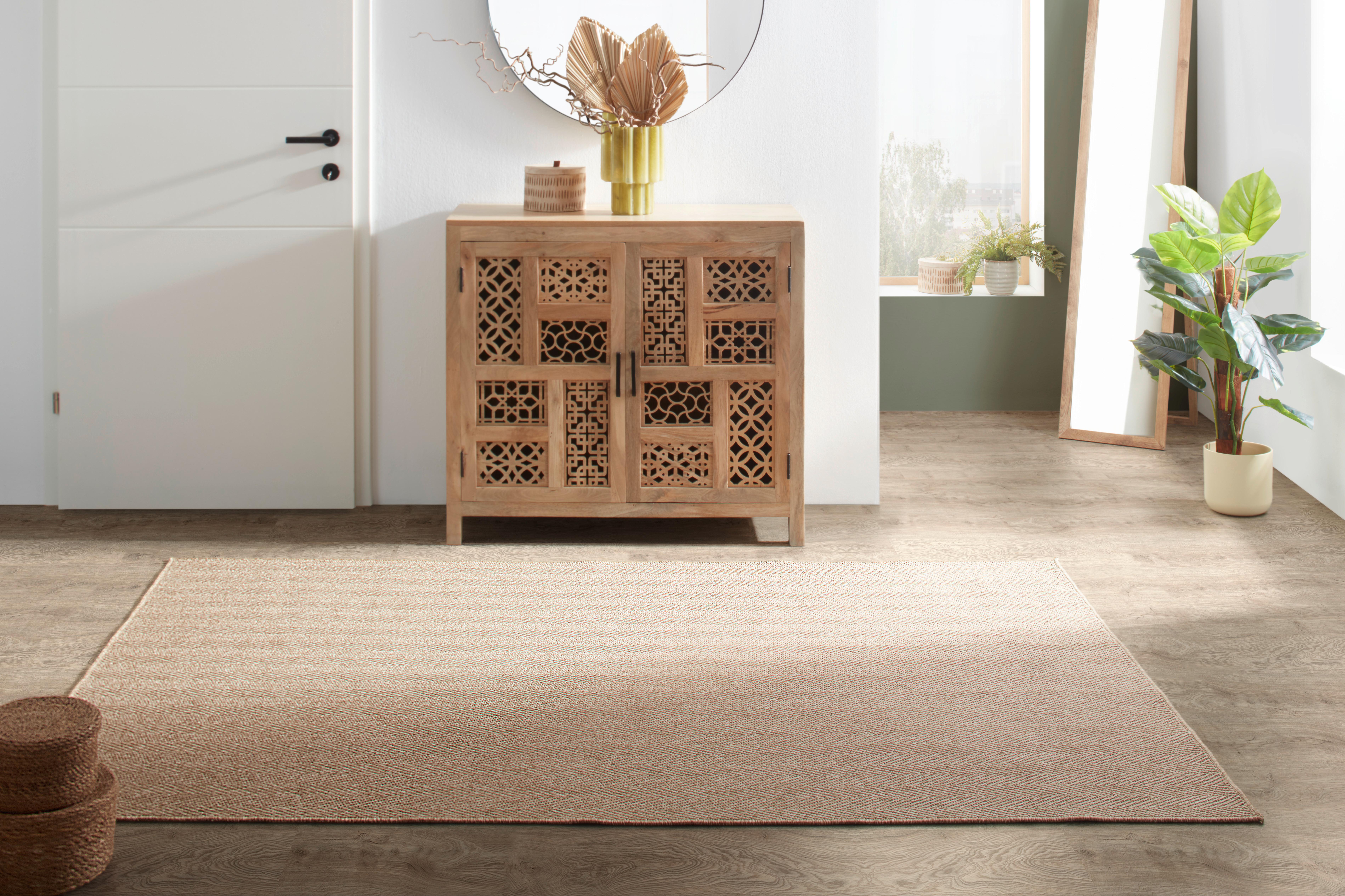 FLATVÄVD MATTA FINN - naturfärgad, Modern, textil (160/230cm) - Mömax