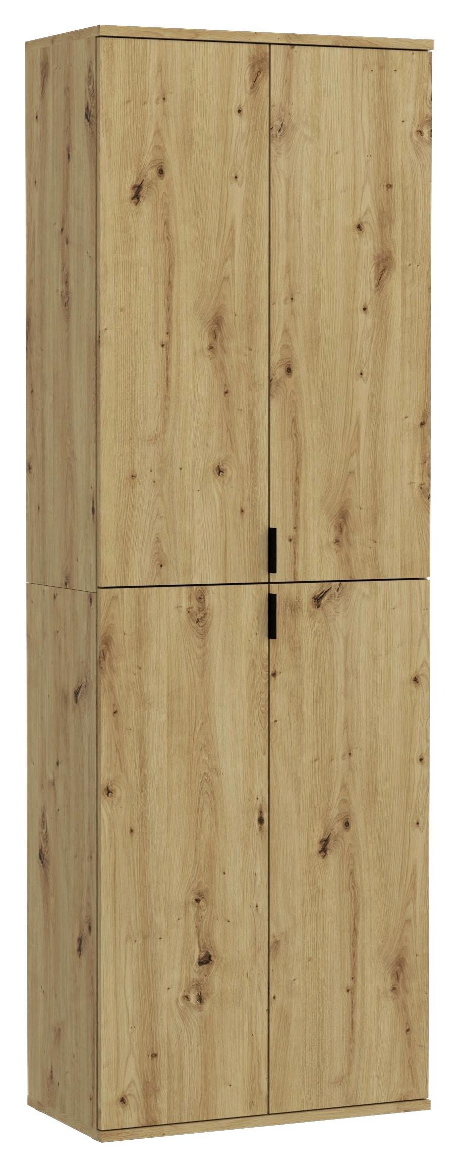 Drehtürenschrank Projekt X ca. 61x193 cm Artisan Eiche - Eiche Artisan, KONVENTIONELL, Holzwerkstoff/Metall (61/193/34cm) - MID.YOU