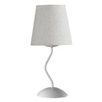 Nachttischleuchte Margot Weiß max. 6 Watt - Weiß, KONVENTIONELL, Metall (16/37cm)