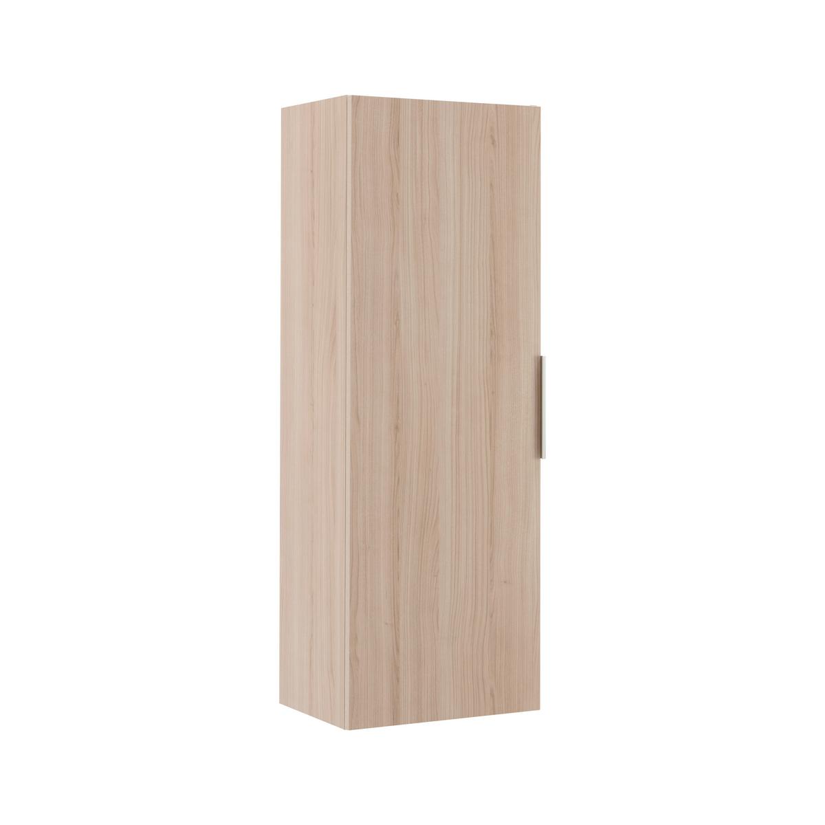 Hängeelement Siena Eichefarben - Chromfarben/Eichefarben, MODERN, Glas/Holzwerkstoff (45/125/32cm) - Premium Living