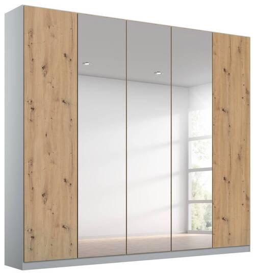DULAP USI ROTATIVE ALABAMA - argintiu/gri deschis, Modern, material pe bază de lemn (226/229/54cm)