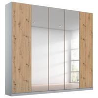 DULAP USI ROTATIVE ALABAMA - argintiu/gri deschis, Modern, material pe bază de lemn (226/229/54cm)