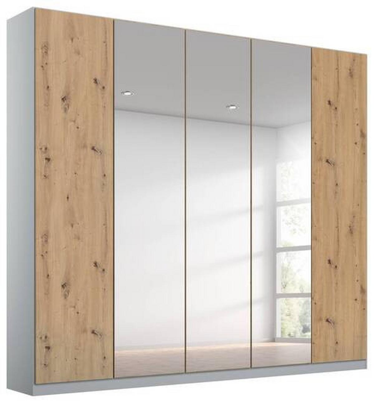 DULAP USI ROTATIVE ALABAMA - argintiu/gri deschis, Modern, material pe bază de lemn (226/229/54cm)