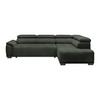 Coltar GREMIO - verde închis, Modern, textil (283-206/77-100/106cm) - Premium Living