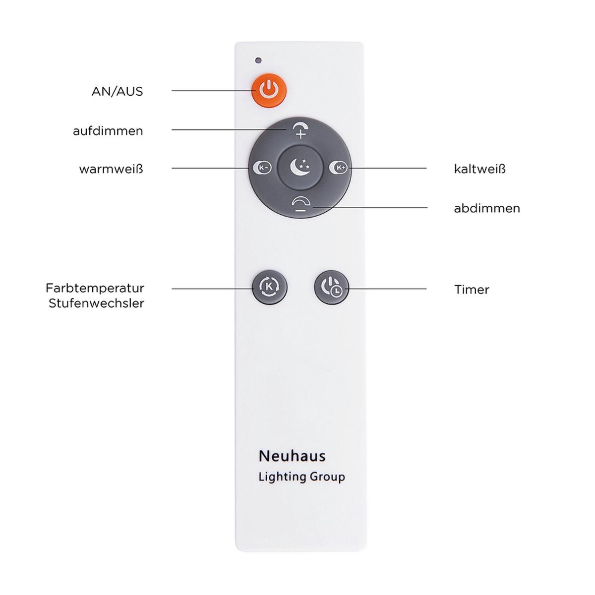 Deckenleuchte Sparkle max. 18 Watt - Silberfarben, Design, Metall (45/45/5cm)