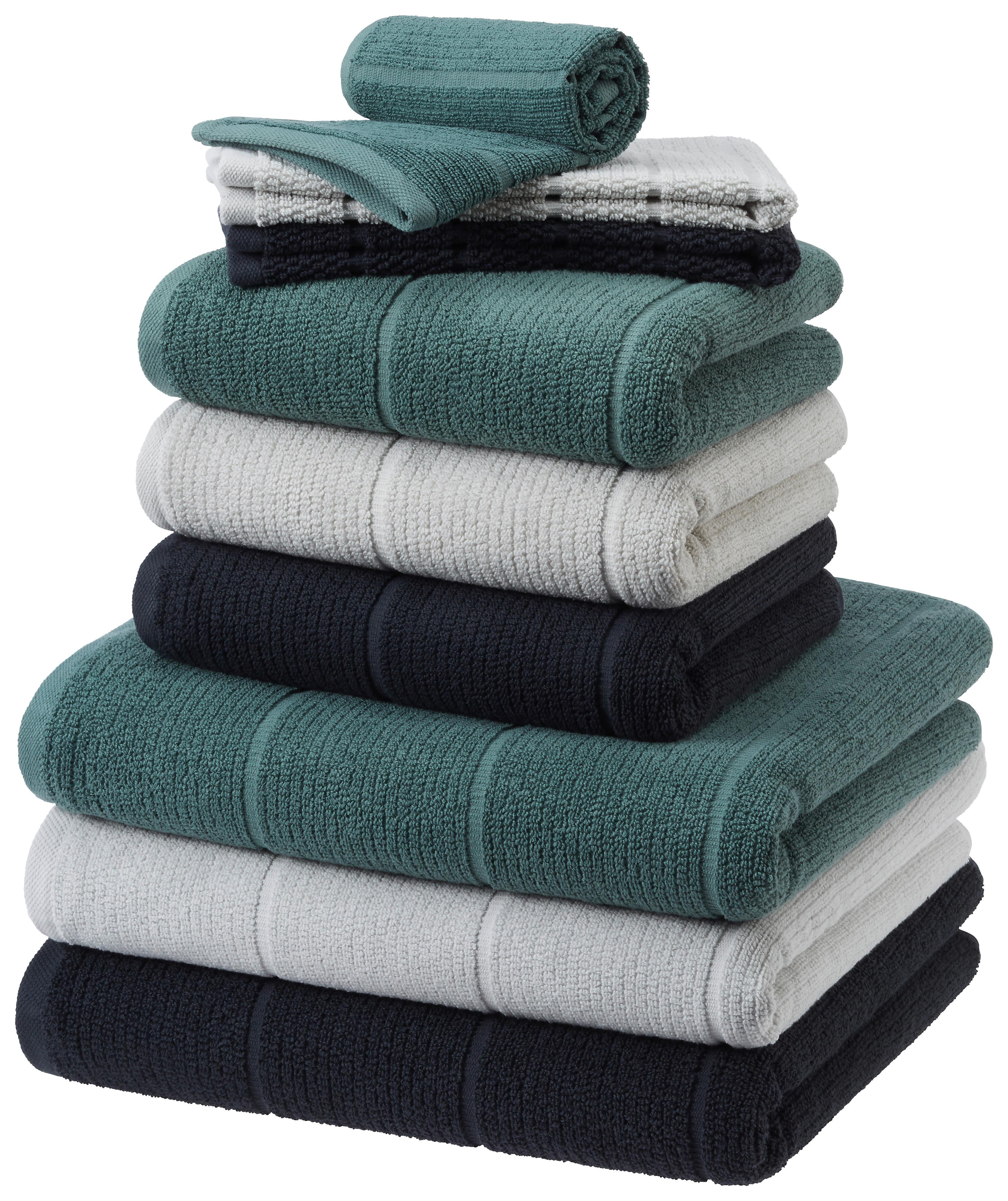 HANDDUK ANNA - svart, textil (50/100cm) - Modern Living