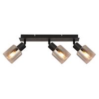 LAMPA REFLEKTOROWA GENUA *SBN* - czarny, Basics, metal/szkło (40/8/18cm) - Novel