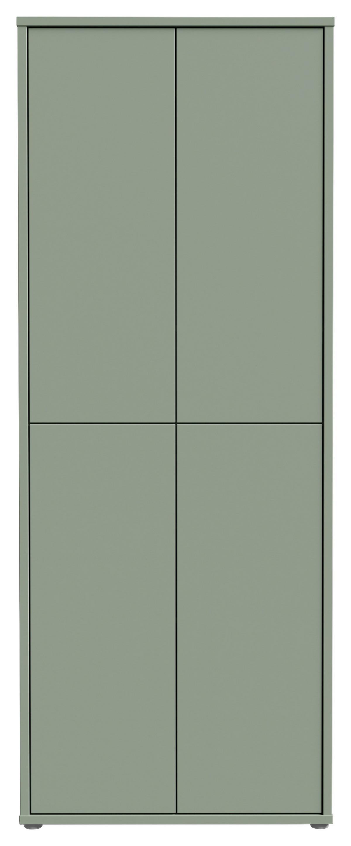 Cipősszekrény Alice Springs - zsályazöld, Basics, faalapú anyag (75/192/35cm) - Mömax