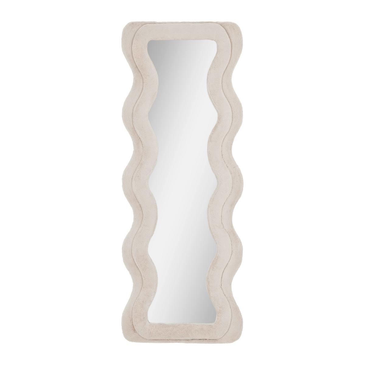 Fali Tükör Suki - taupe, Romantik / Landhaus, faalapú anyag/Üveg (60/160/4cm) - Premium Living