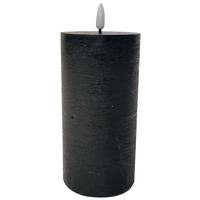 Kerze mit LED Fendy in Schwarz - Schwarz (10/20cm) - Premium Living