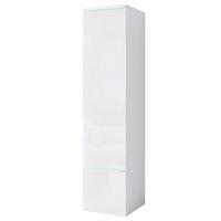 Visoka Omara Vera 001, Bela - siva/bela, Design, umetna masa/leseni material (30/130/33cm) - Livetastic