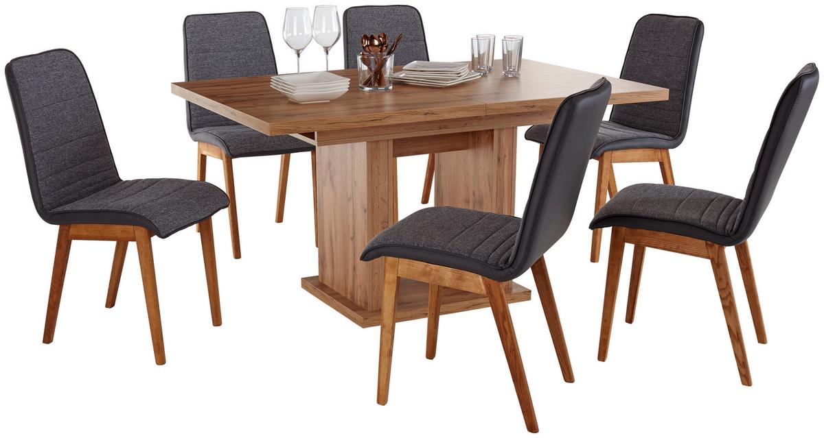 Raztegljiva Miza Patrik, Barva Hrasta, 150-190x90 - barve hrasta, Konvencionalno, leseni material (150 (190)/76/90cm)