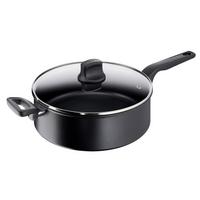 PATELNIA G28937 TEFAL - czarny, Basics, metal (53,8/29,4/11,7cm) - Tefal