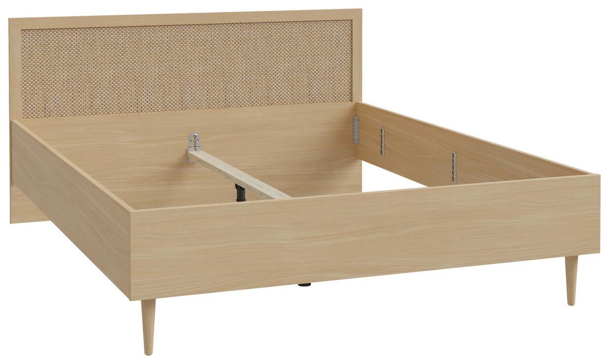 Krevet Callaseta - boje hrasta, Natur, drvni materijal (160/200cm) - Zandiara