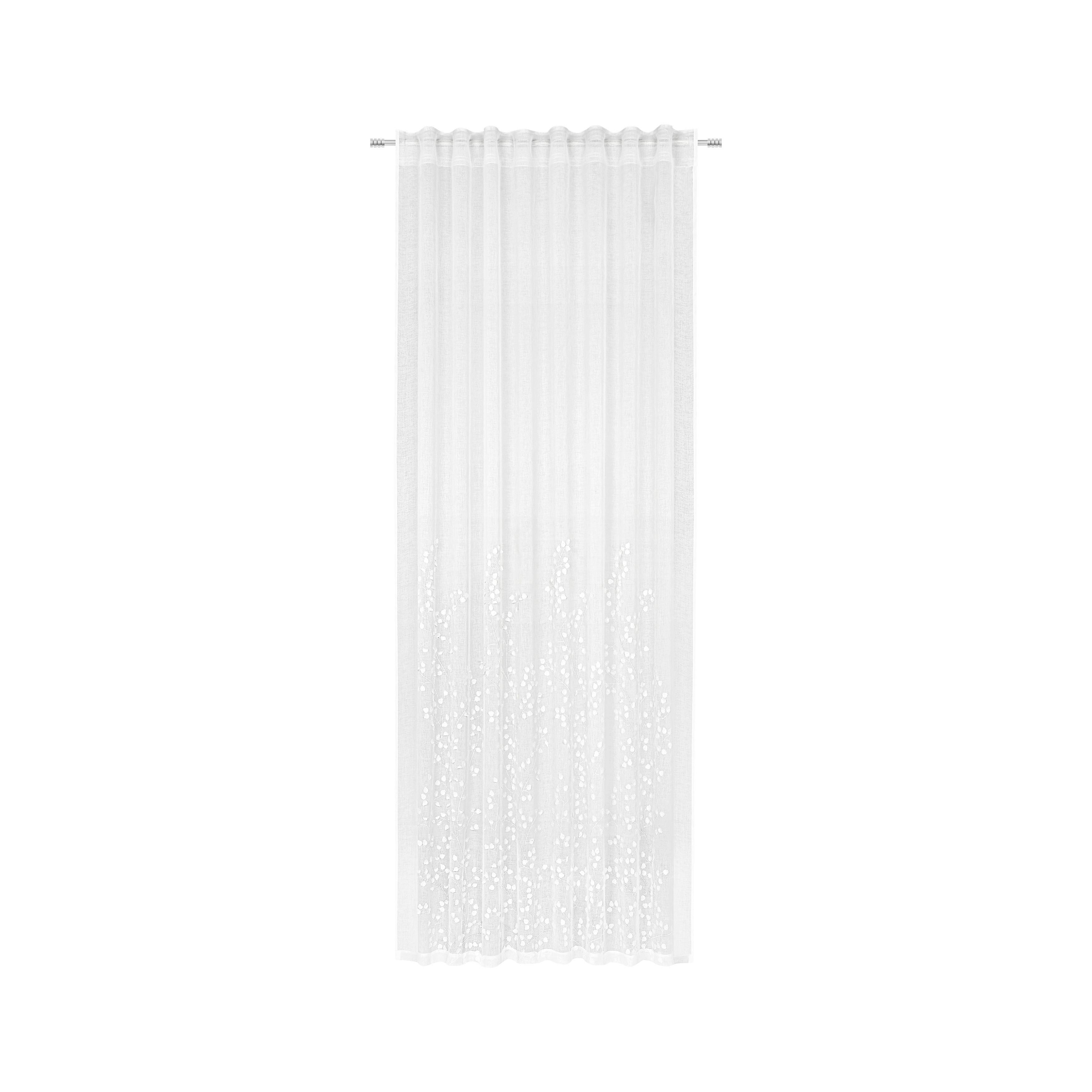 FERTIGVORHANG Livie in Weiß - Weiß, Basics, Textil (135/245cm) - Mömax