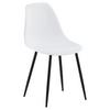 STUHL-SET POLAR - Schwarz/Weiß, Design, Kunststoff/Metall (45,5/81/58cm) - Livetastic