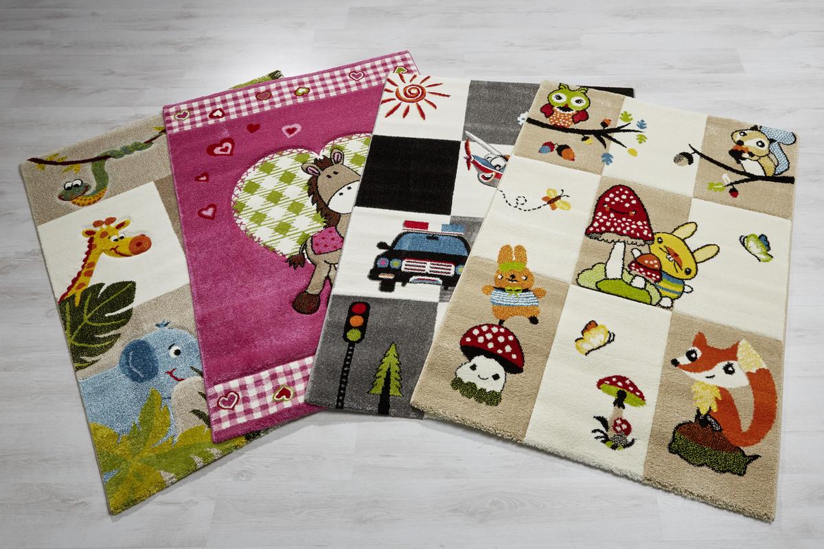 Kinderteppich Jungle in Bunt ca. 120x170cm - Multicolor, Textil (120/170cm) - Mömax