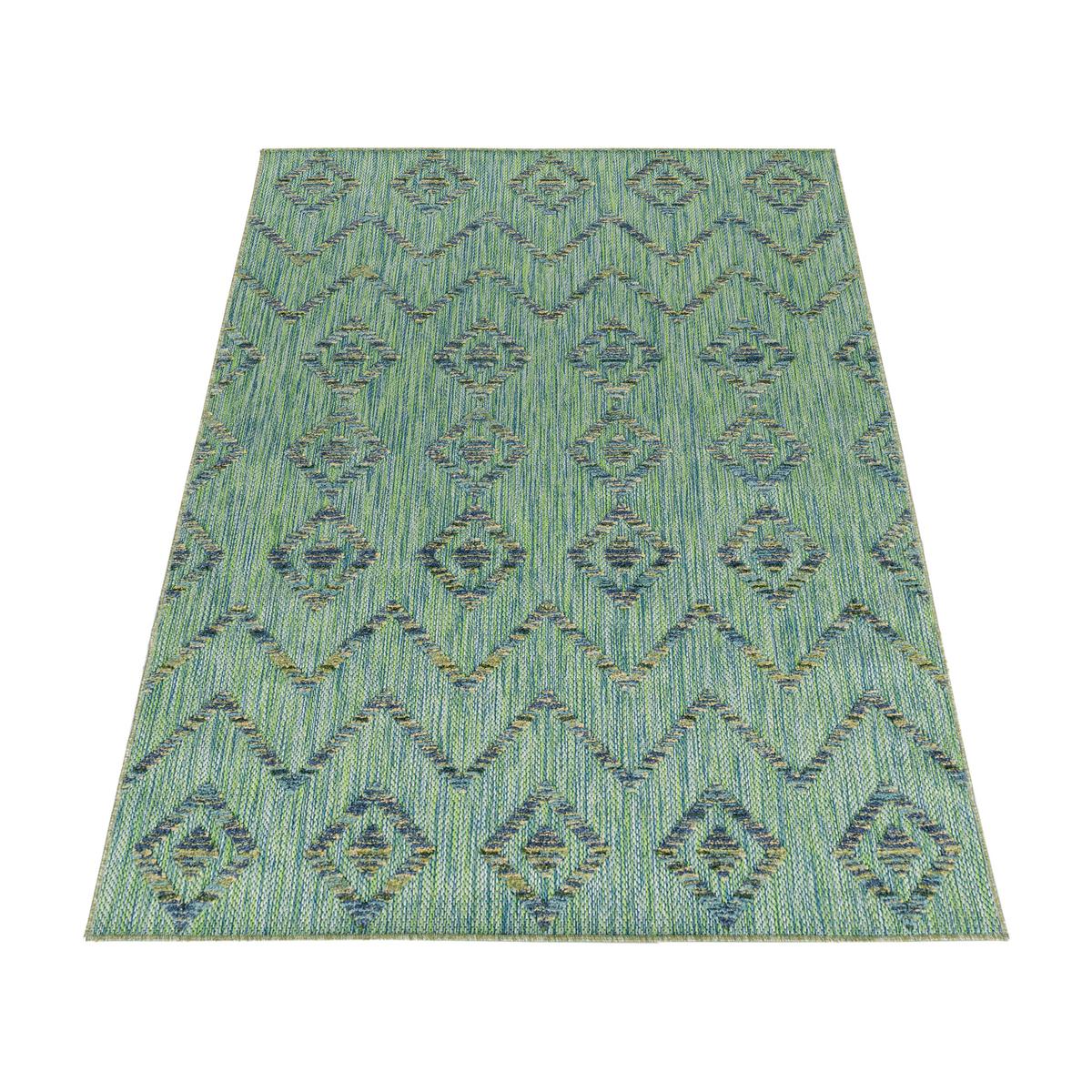 Läufer Bahama Grün ca. 80x250cm - Grün, Design, Textil (80/250cm) - Novel