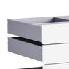 LÅDSET UNIT -BASED- - vit högglans, Modern, trämaterial (91/83/47cm) - Based