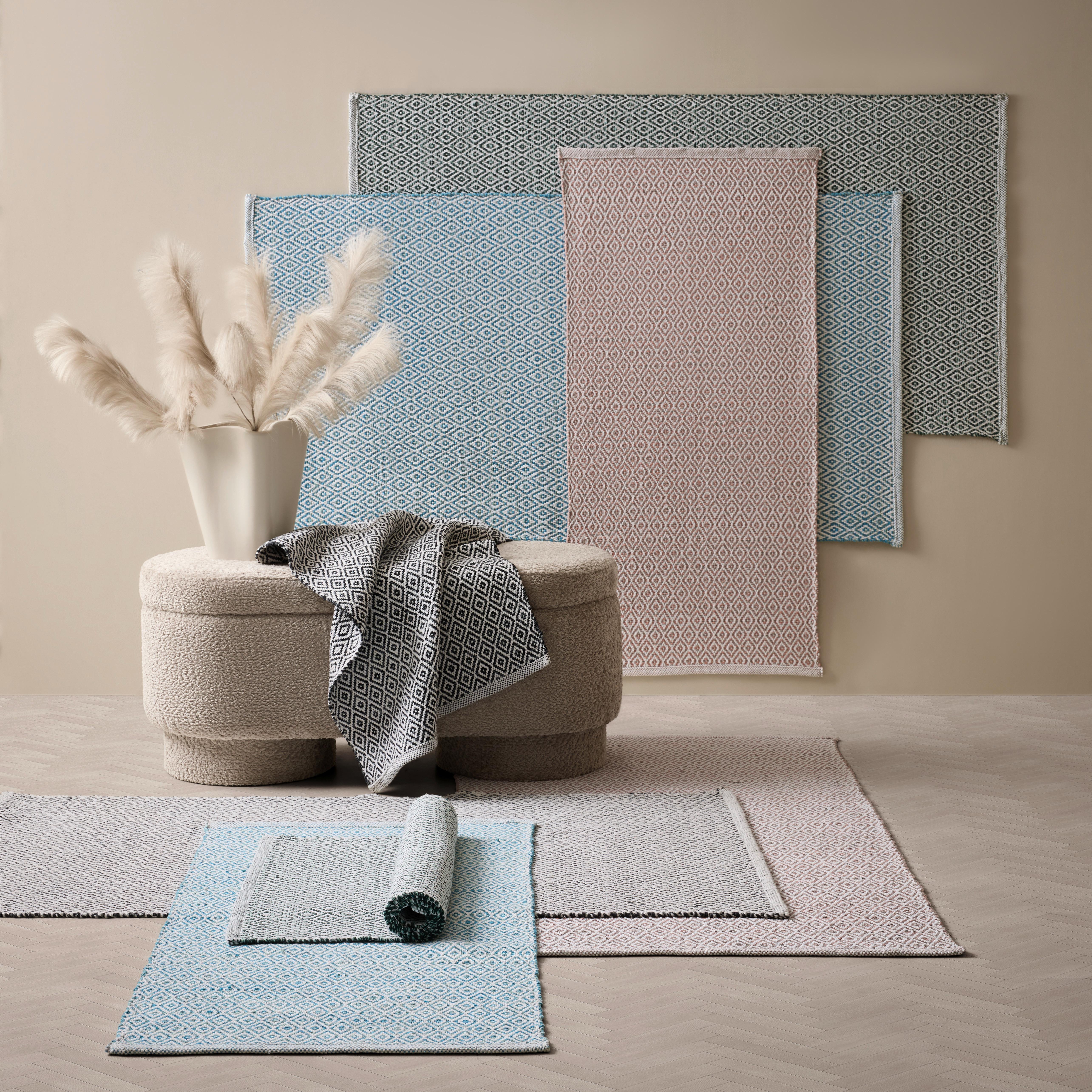 HANDVÄVD MATTA CAROLA 1 - rosa, Basics, textil (60/120cm) - Mömax