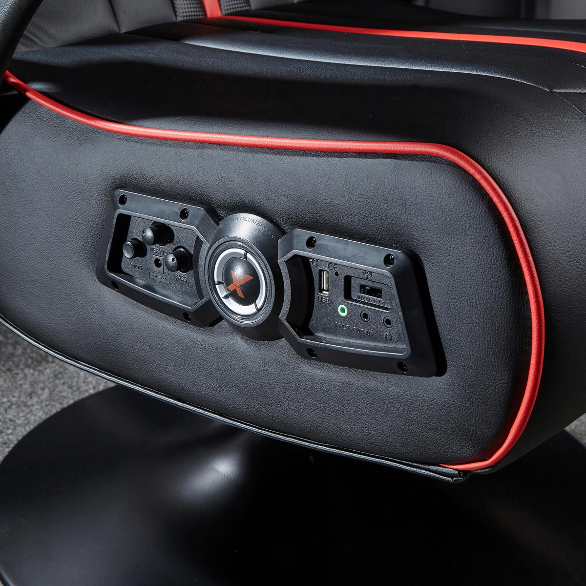 Gamingesessel Torque 2.1 ca. 63x103,5x70cm Rot/Schwarz - Rot/Schwarz, MODERN, Textil (63/103,5/70cm) - X Rocker