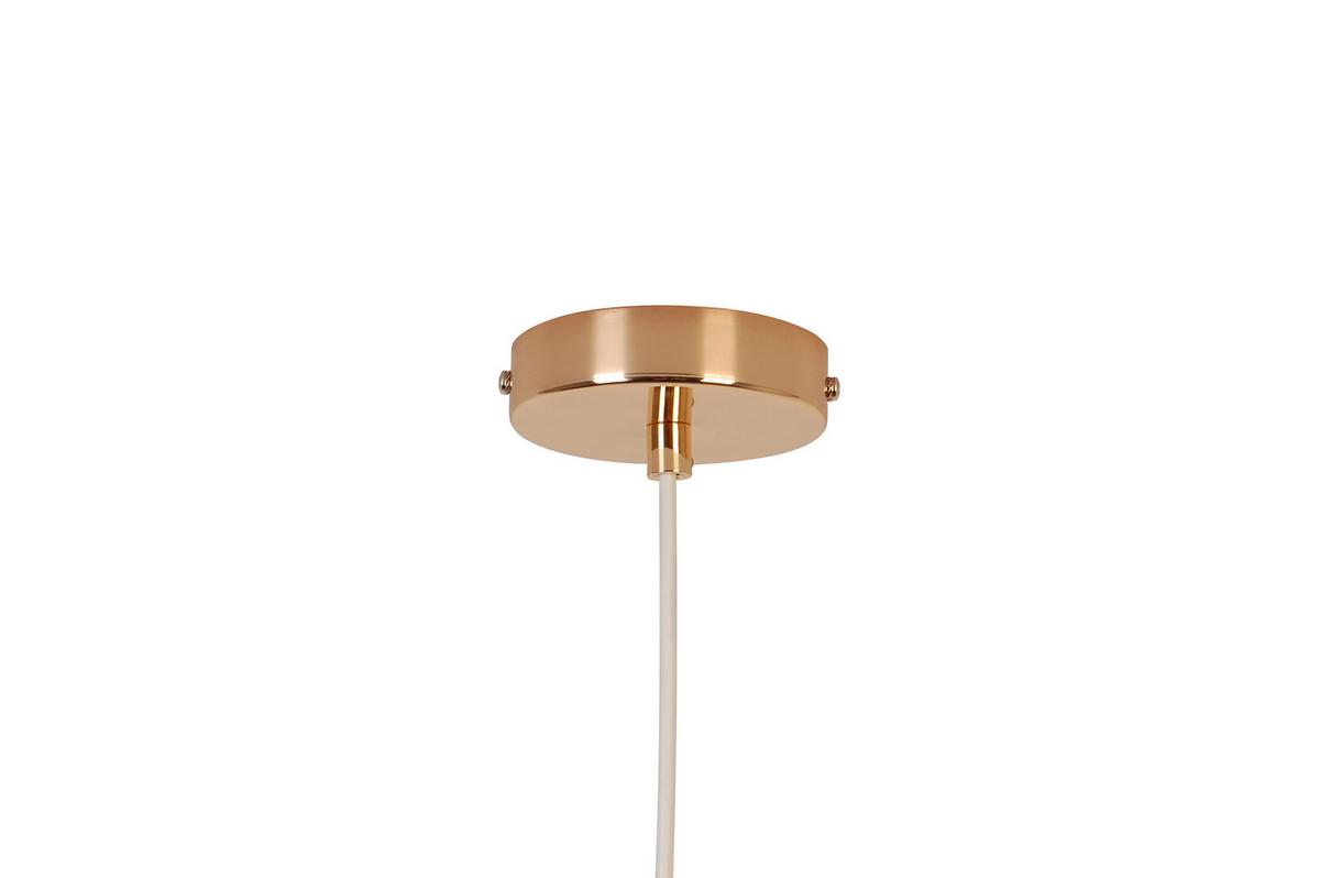 Hängeleuchte Dubai Bernsteinfarben max. 40 Watt - Bernsteinfarben, Trend, Glas/Metall (10/134,7cm) - Novel