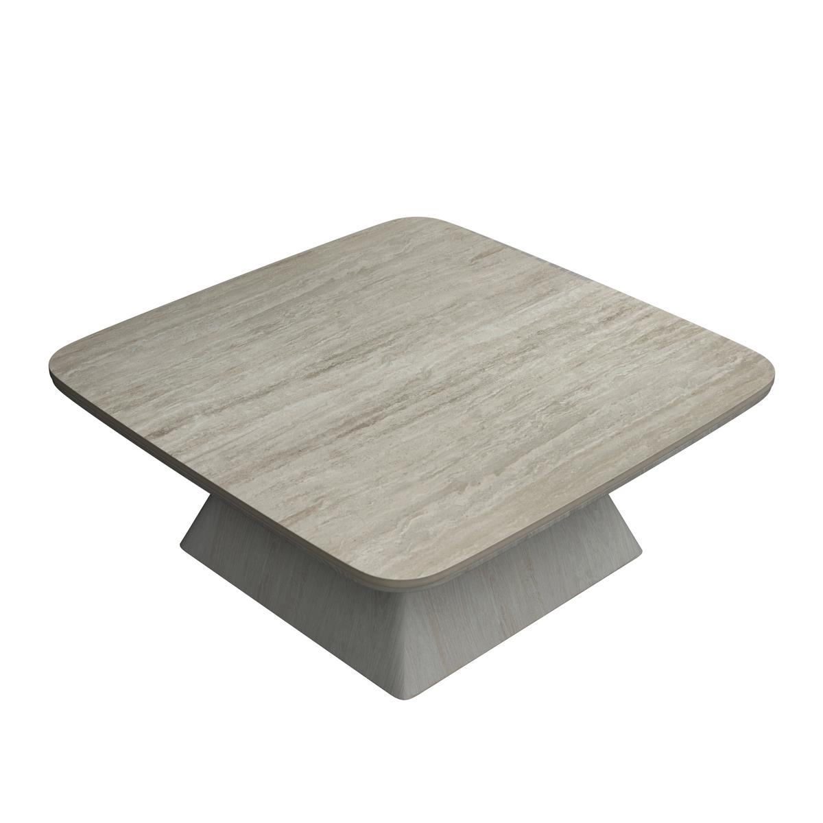Couchtisch Thiago Creme 2-er Set MDF/Stein - Creme, MODERN, Holzwerkstoff/Stein - Bessagi Home