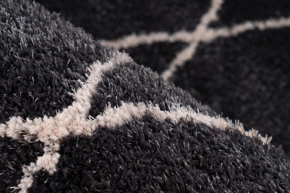 Hochflorteppich Orlando - Anthrazit, Design, Textil (200/290cm) - Kayoom