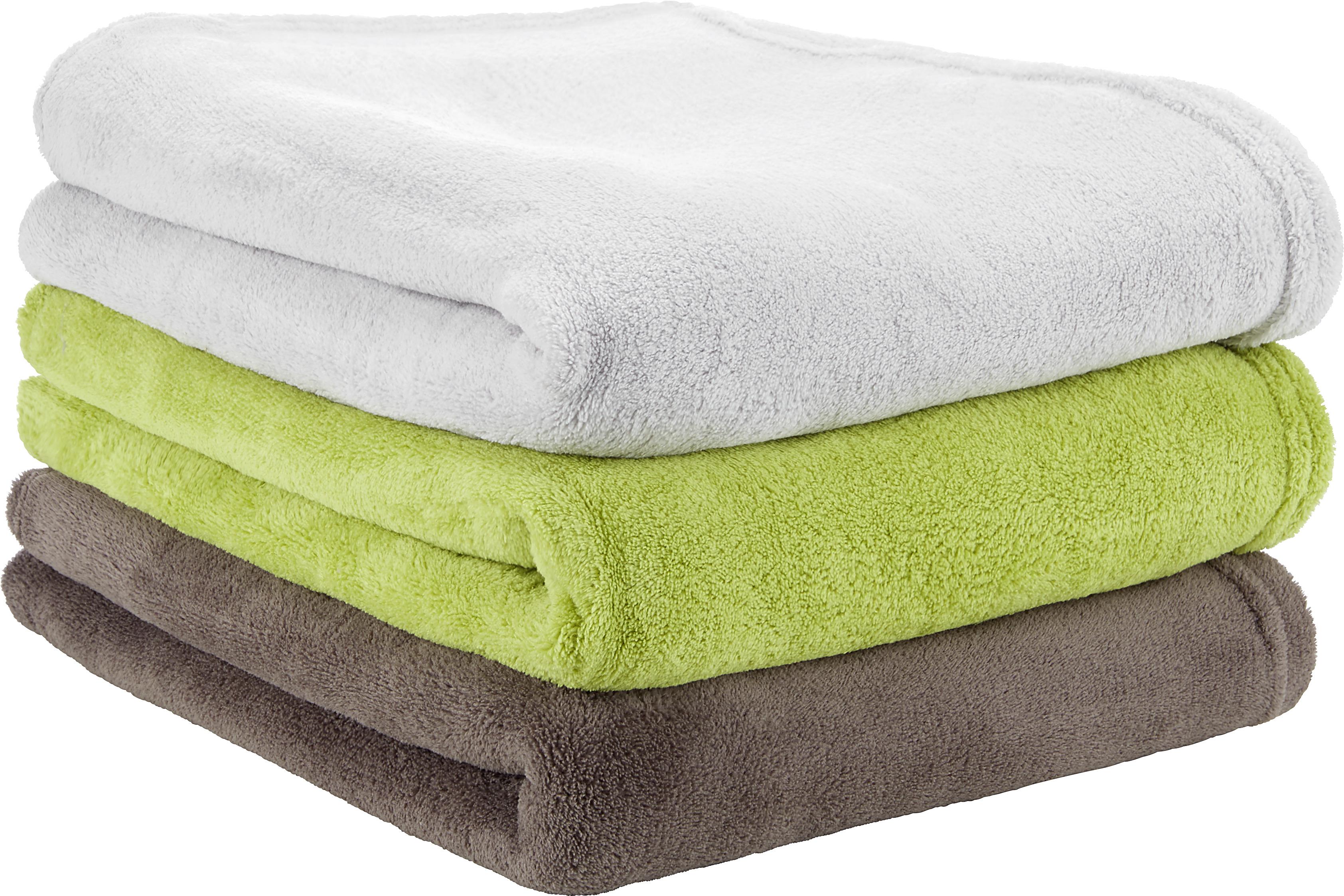 Kuscheldecke Aktion in verschiedenen Farben - Türkis/Silberfarben, Textil (130/160cm) - Based
