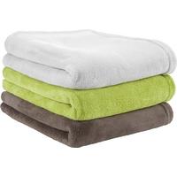 Kuscheldecke Aktion in verschiedenen Farben - Türkis/Silberfarben, Textil (130/160cm) - Based