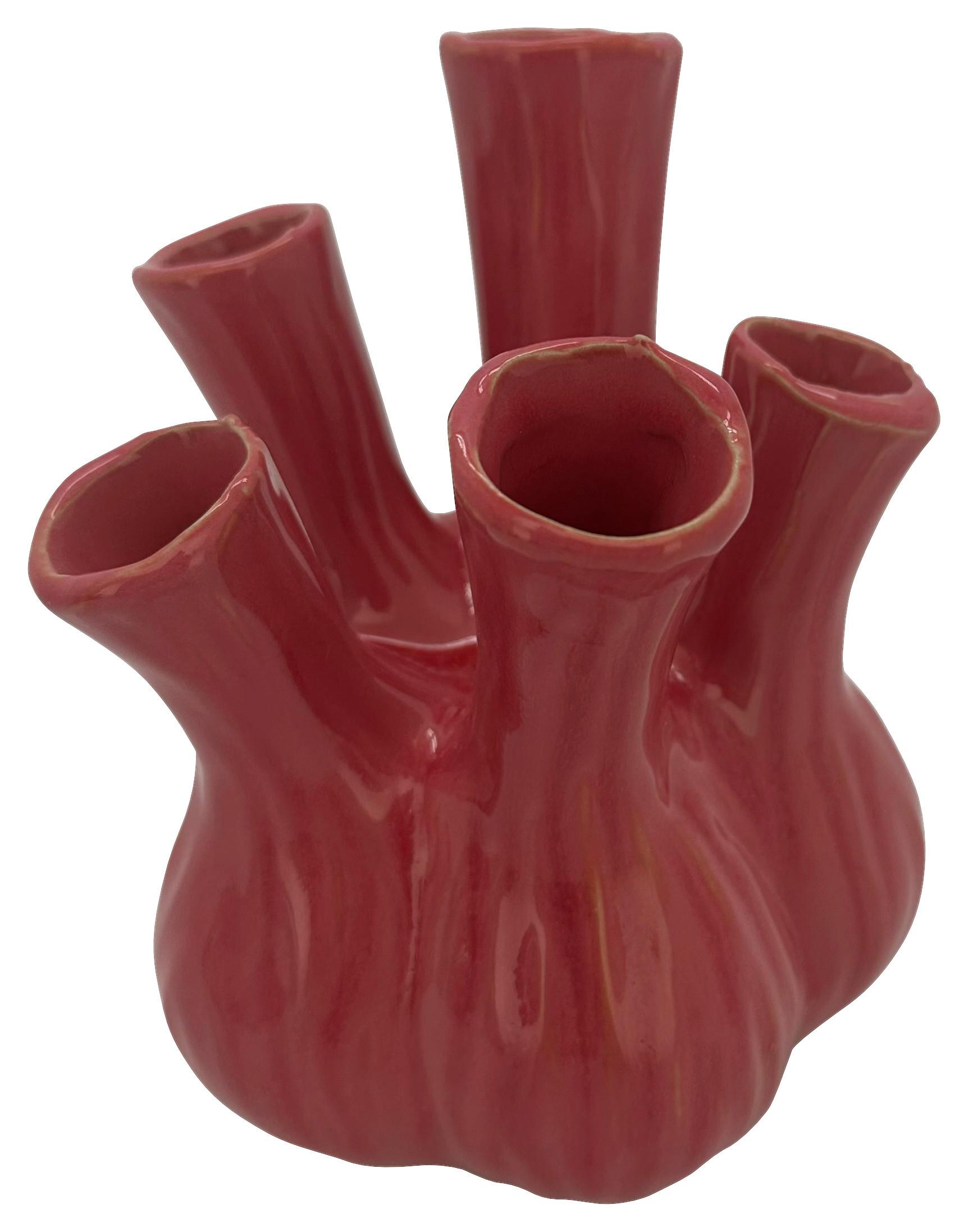 Dekovase Polly Pink - Pink, MODERN, Keramik (13.5/13.5/16cm) - Mömax