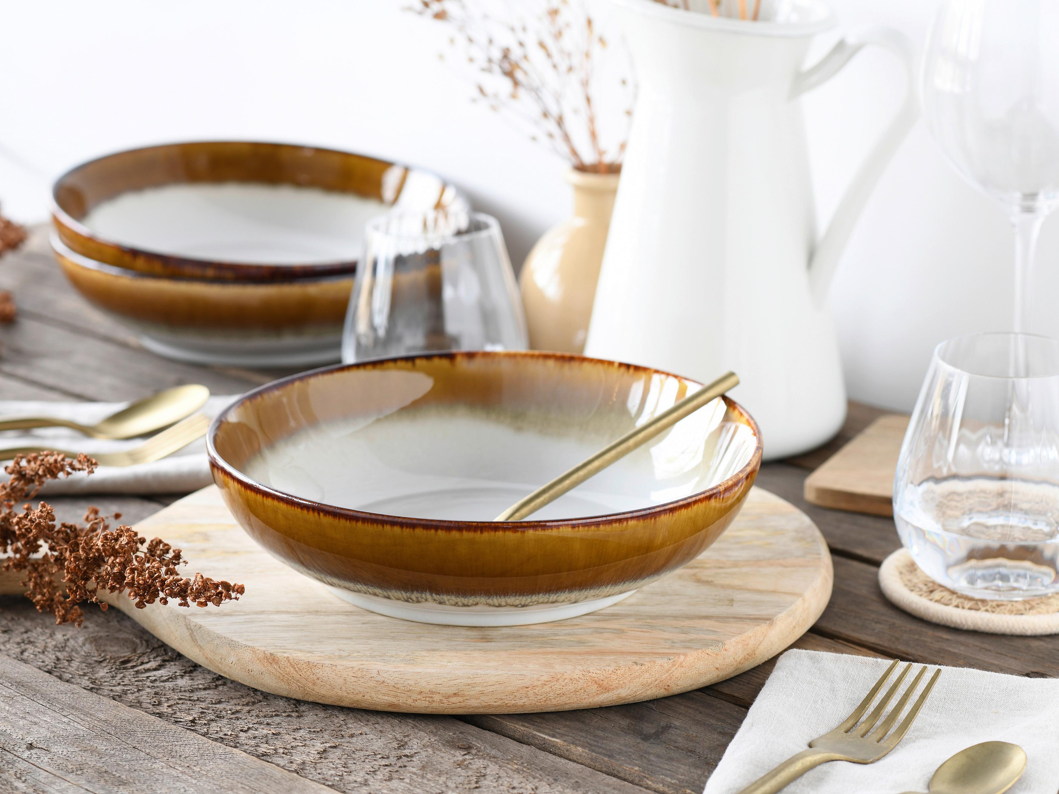 Set Posod Cascade Brown, 4-Delni - Design, keramika (22,5cm) - Creatable