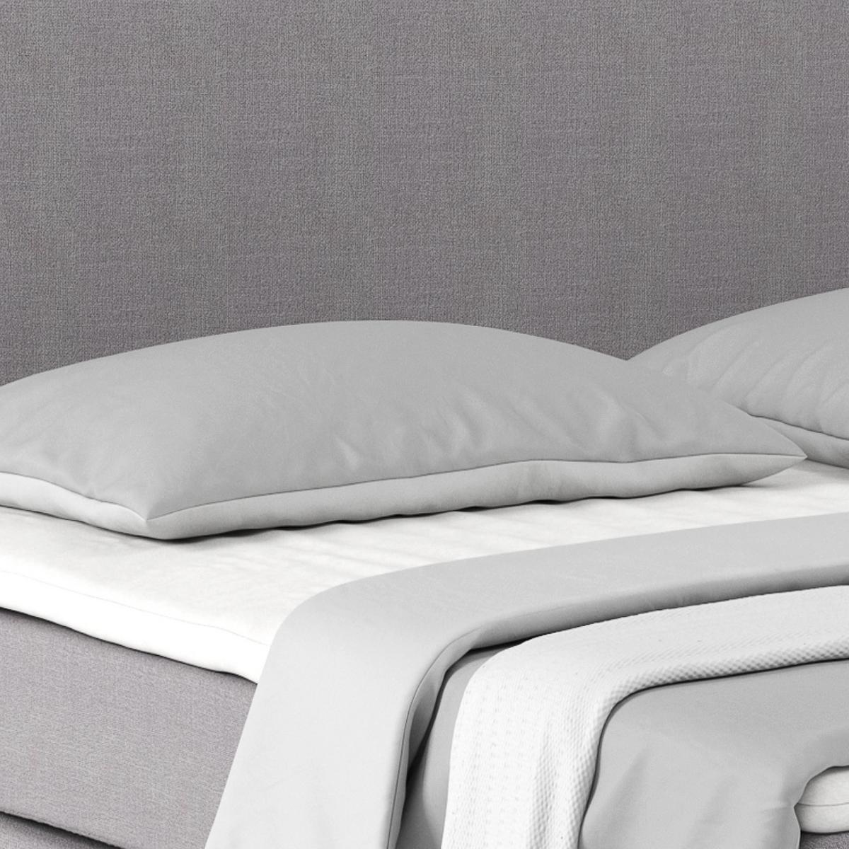 Boxspring Krevet Nero - boje kroma/sivo-bež, Konvencionalno, tekstil/metal (180/200cm) - Best Price