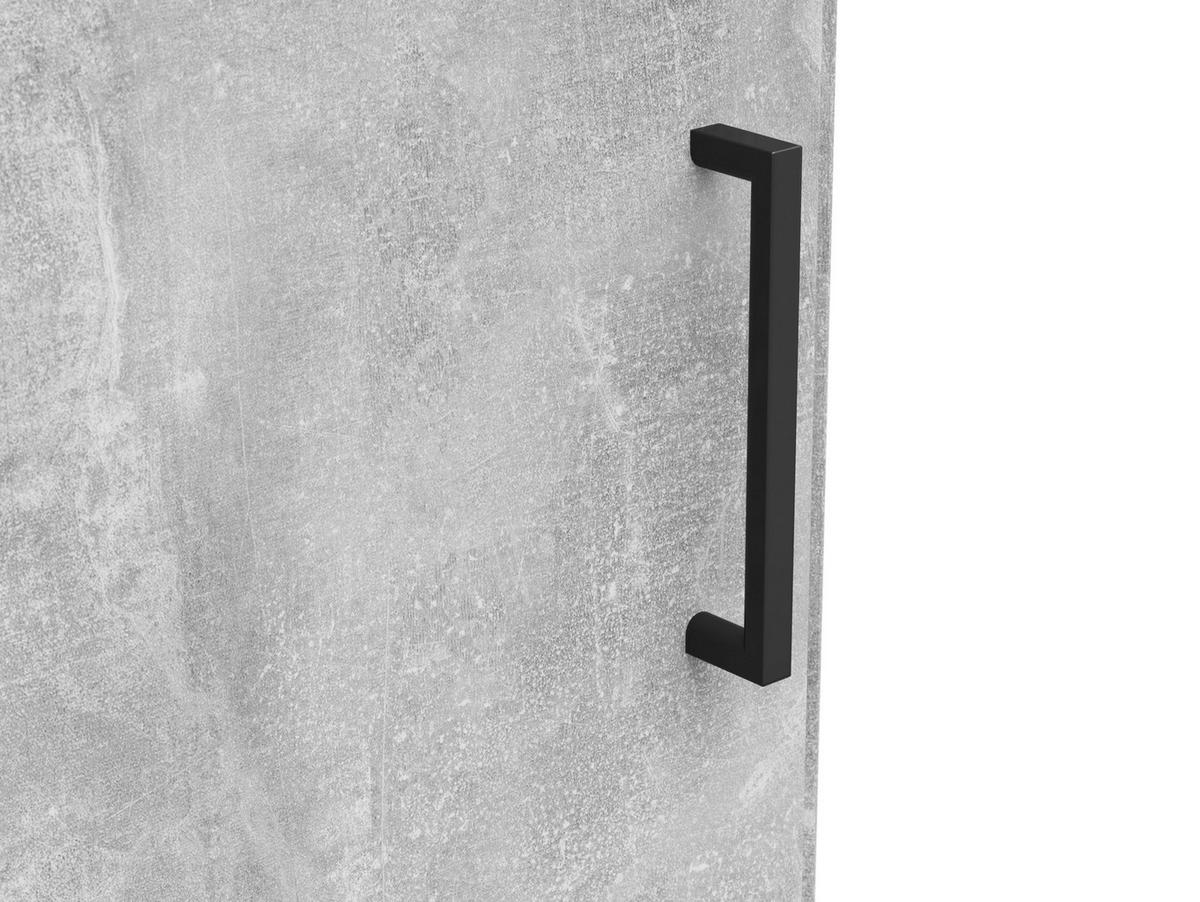 Eckkommode Multistauraum Betonoptik - Anthrazit/Schwarz, Modern, Holzwerkstoff/Kunststoff (71,5/83/71,5cm)