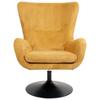 Sessel Shiba in Gelb - Gelb/Schwarz, MODERN, Textil/Metall (76/99/87cm) - Mömax