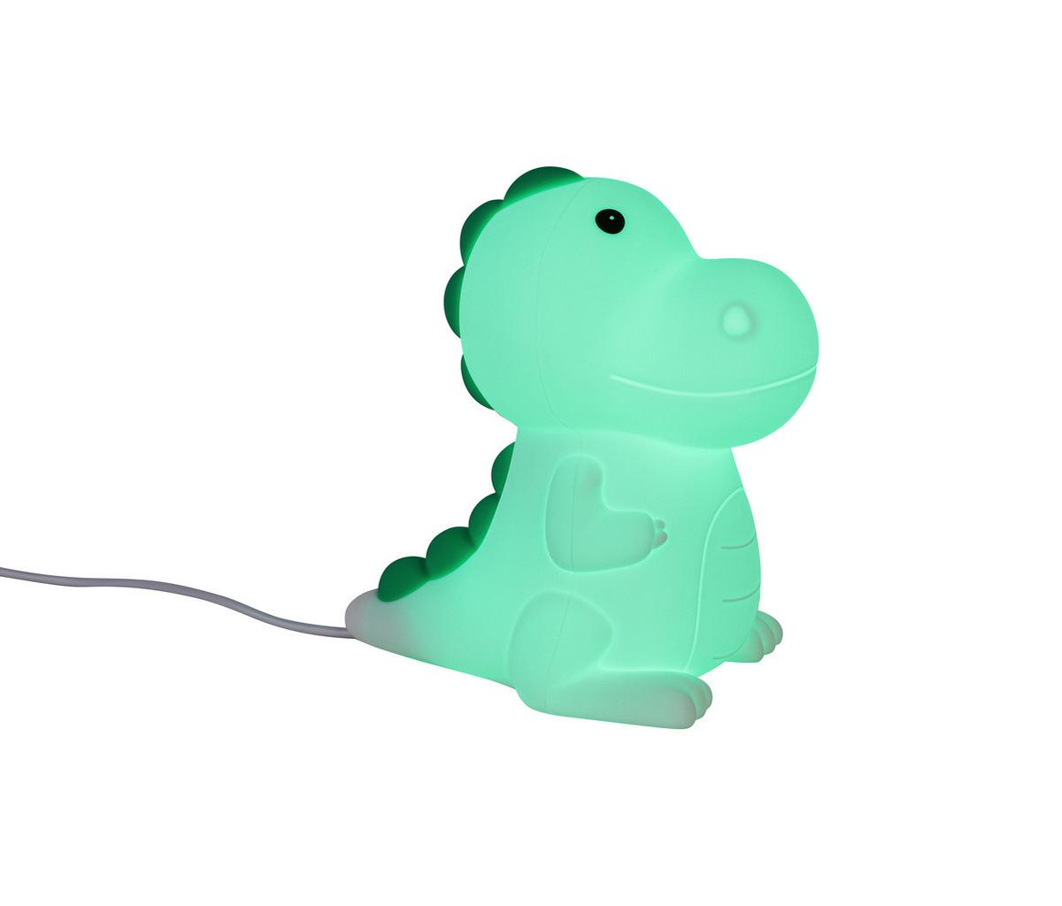 Nočna Lučka Dino - bela, Moderno, umetna masa (8,5/13,8/13,5cm) - Mömax