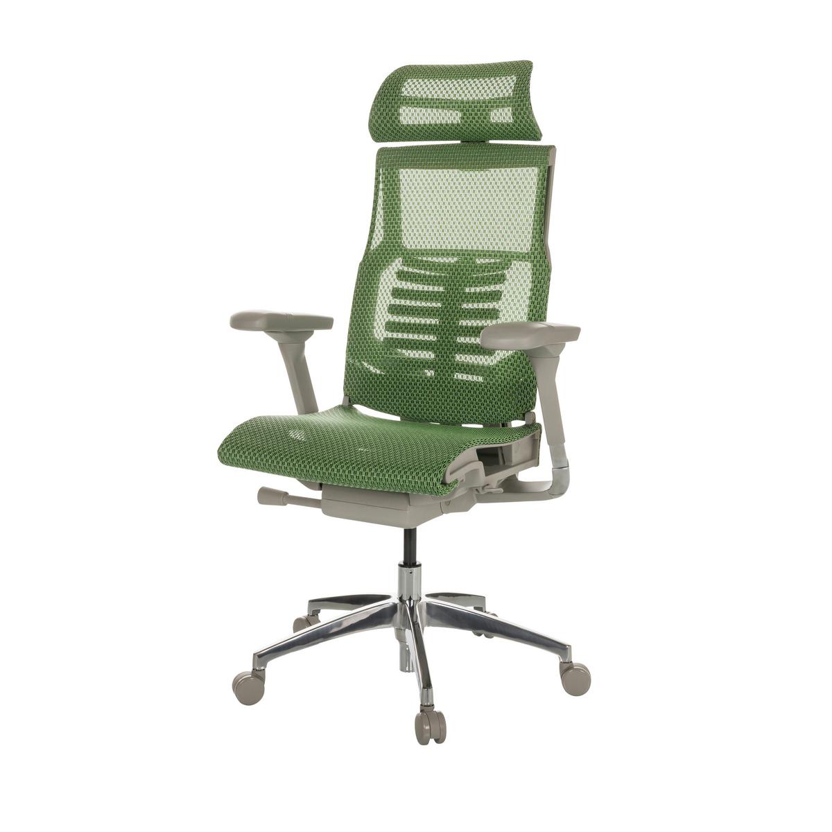 Pisarniški Stol Dynafit Ii G, Zelena - zelena/barve aluminija, Basics, kovina/umetna masa (67/119-135/60cm) - MID.YOU